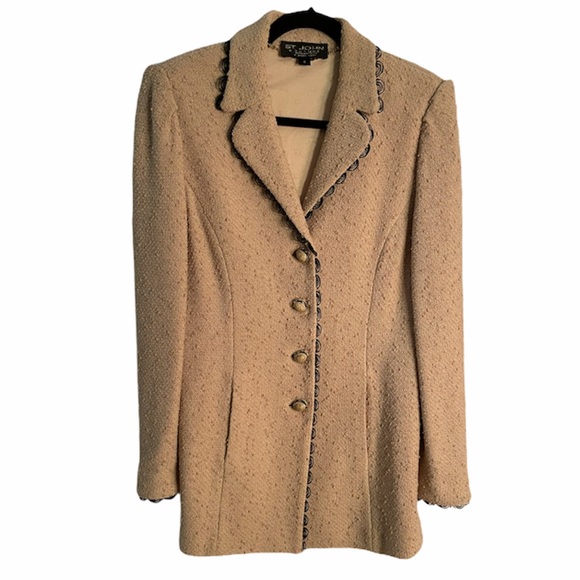 St. John Tan Blazer/ Suit Jacket